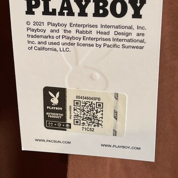 New PacSun Playboy Haus Puffy Logo Crewneck Long Sleeve T-Shirt Men's Size L - Picture 7 of 11